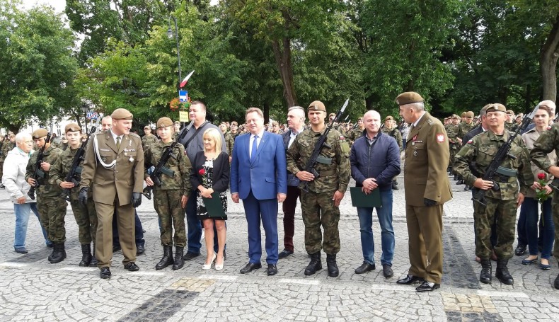 100 żołnierzy Podlaskiej Brygady Obrony Terytorialnej złożyło przysięgę wojskową, fot. Areta Topornicka