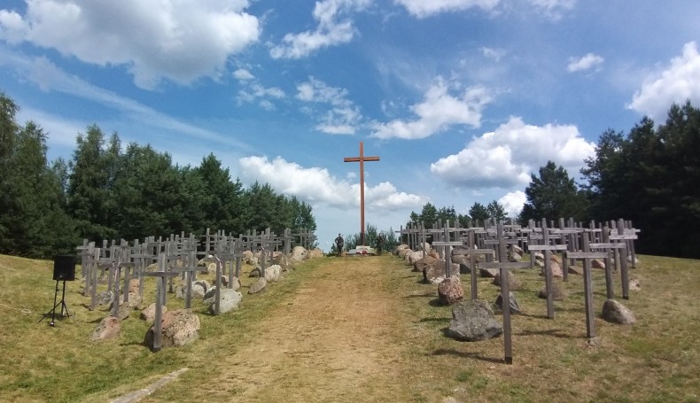 Uroczystości w Gibach upamiętniające ofiary Obławy Augustowskiej, fot. Marta Sołtys