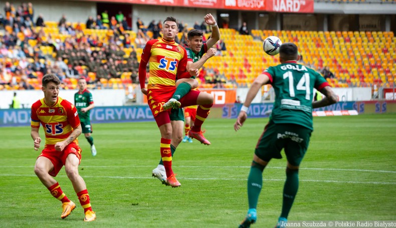 Jagiellonia Białystok - Śląsk Wrocław, 30.04.2022, fot. Joanna Szubzda