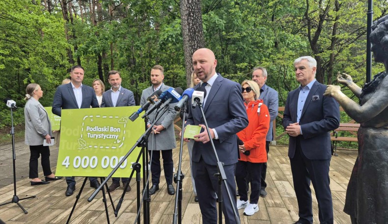 Konferencja prasowa nt. Podlaskiego Bonu Turystycznego, 23.05.2025, fot. Areta Topornicka